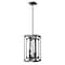Z-Lite Easton Chandelier, 4-Light, 9.25 In.W x 18.75 In.H, Matte Black/Matte Black 3038-4MB - alternate 1